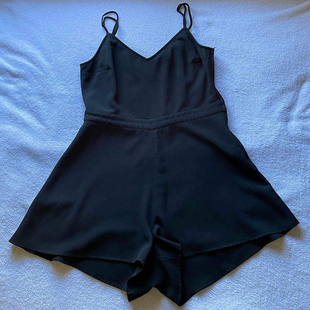 Divided H&M Black cutout Summer/Fall Romper